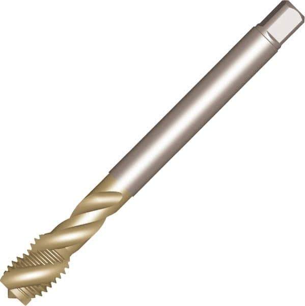 Sandvik Coromant - MF18x1.5 MF 4 Flute 6H Spiral Flute Tap - High Speed Steel, AlCrN Finish, 110mm OAL, Right Hand Thread, Series CoroTap 300 - Exact Industrial Supply