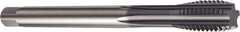 Sandvik Coromant - M18x2.50 Metric 6HX 5 Flute TiAlN Finish High Speed Steel Straight Flute Machine Tap - Right Hand Thread, 125mm OAL, 30mm Thread Length - Exact Industrial Supply