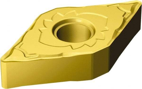 Sandvik Coromant - DNMG441 SF Grade S05F Carbide Turning Insert - 55° Diamond, 1/2" Inscr Circle, 1/4" Thick, 1/64" Corner Radius - All Tool & Supply