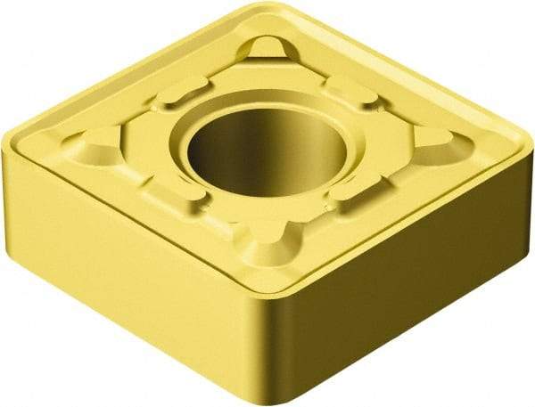 Sandvik Coromant - SNMG433 MRR Grade 2025 Carbide Turning Insert - TiCN/Al2O3/TiN Finish, 90° Square, 1/2" Inscr Circle, 3/16" Thick, 3/64" Corner Radius - All Tool & Supply