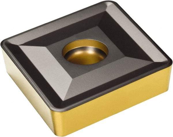 Sandvik Coromant - SCMT380932 XH Grade 4325 Carbide Turning Insert - TiCN/Al2O3/TiN Finish, 90° Square, 1-1/2" Inscr Circle, 3/8" Thick, 1/8" Corner Radius - All Tool & Supply