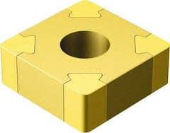 Sandvik Coromant - SNGA433 Grade 7525 CBN Turning Insert - TiN Finish, 90° Square, 1/2" Inscr Circle, 3/16" Thick, 3/64" Corner Radius - All Tool & Supply