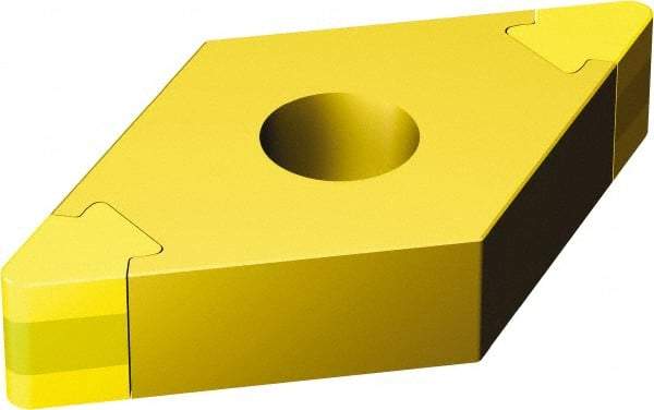 Sandvik Coromant - DNGA332 Grade 7525 CBN Turning Insert - 55° Diamond, 3/8" Inscr Circle, 3/16" Thick, 1/32" Corner Radius - All Tool & Supply