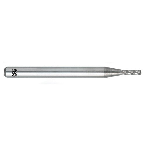 ‎0.05″ Dia. × 1/8″ Shank × 0.156″ DOC × 1-1/2″ OAL, Carbide, Bright, 4 Flute, Square, Solid End Mill - All Tool & Supply