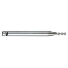 ‎0.035″ Dia. × 1/8″ Shank × 0.109″ DOC × 1-1/2″ OAL, Carbide, Bright, 4 Flute, Square, Solid End Mill - All Tool & Supply