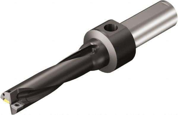 Sandvik Coromant - 171.4mm Max Drill Depth, 4xD, 42.85mm Diam, Indexable Insert Drill - 38.1mm Shank Diam, 1.5 Cylindrical Shank - All Tool & Supply