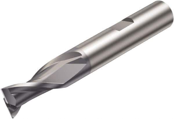 Sandvik Coromant - 16mm, 2 Flute, Solid Carbide, Corner Radius End Mill - 92mm OAL, 30° Helix, Right Hand Flute, 26.5mm LOC, Right Hand Cut - All Tool & Supply