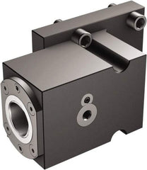 Sandvik Coromant - Right Hand Cut, C8 Modular Connection, Adapter/Mount Lathe Modular Clamping Unit - 80mm Square Shank Diam, 5.079" OAL, Through Coolant - Exact Industrial Supply