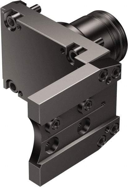 Sandvik Coromant - Neutral Cut, Lathe Modular Clamping Unit - 80mm Square Shank Diam, 7.52" OAL, Through Coolant - Exact Industrial Supply