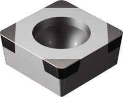 Sandvik Coromant - SCGW32.52 Grade 7025 CBN Turning Insert - 90° Square, 3/8" Inscr Circle, 5/32" Thick, 1/32" Corner Radius - All Tool & Supply