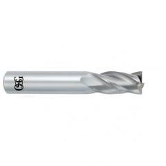 1/4 Dia. x 2-1/2 Overall Length 4-Flute .030 C/R Solid Carbide SE End Mill-Round Shank-Center Cutting-Uncoated - All Tool & Supply