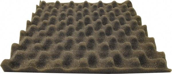 Singer Safety - 27" Long x 54" Wide, Polyester Polyurethane Convoluted Foam - Dept of Transportation MVSS #302, Underwriters Laboratories UL94 #HF-1 Specification, Charcoal Gray - All Tool & Supply