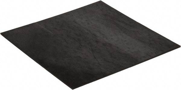 Made in USA - 12" Long, 12" Wide, 1/8" Thick, Neoprene Rubber Foam Sheet - 50 to 60 Durometer, Black, -20 to 180°F, 1,000 psi Tensile Strength, Plain Backing, Stock Length - All Tool & Supply