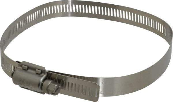 IDEAL TRIDON - SAE Size 80, 2-7/16 to 5-1/2" Diam, Stainless Steel Quick Engagement Hose Worm Drive Clamp - Material Grade 304 - All Tool & Supply