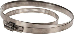 IDEAL TRIDON - SAE Size 318, 17-1/2 to 20-3/8" Diam, Stainless Steel Quick Engagement Hose Worm Drive Clamp - Material Grade 304 - All Tool & Supply