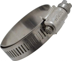 IDEAL TRIDON - SAE Size 20, 13/16 to 1-3/4" Diam, Stainless Steel Lined Worm Drive Clamp - Material Grade 316 - All Tool & Supply