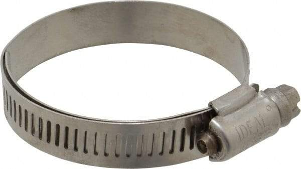 IDEAL TRIDON - SAE Size 28, 1-1/4 to 2-1/4" Diam, Stainless Steel Lined Worm Drive Clamp - Material Grade 316 - All Tool & Supply