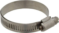 IDEAL TRIDON - SAE Size 28, 1-1/4 to 2-1/4" Diam, Stainless Steel Lined Worm Drive Clamp - Material Grade 316 - All Tool & Supply