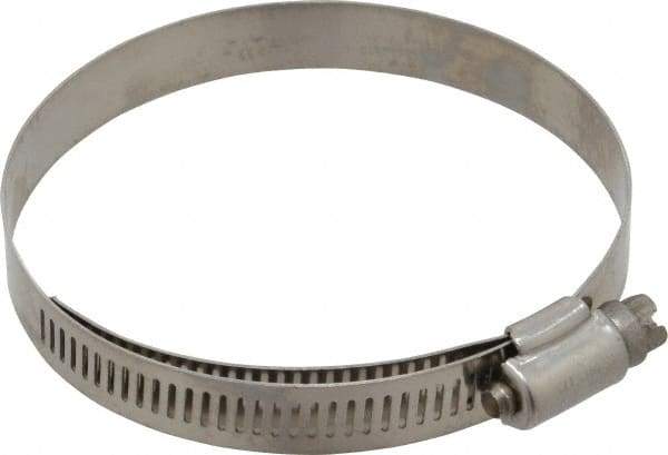 IDEAL TRIDON - SAE Size 48, 2-9/16 to 3-1/2" Diam, Stainless Steel Lined Worm Drive Clamp - Material Grade 316 - All Tool & Supply