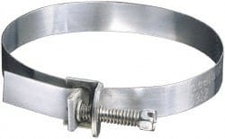 IDEAL TRIDON - SAE Size 64, 1 to 4-1/2" Diam, Galvanized Steel Adjustable Strap Worm Drive Clamp - All Tool & Supply