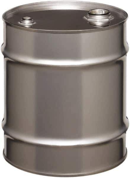 Made in USA - 10 Gallon Cylindrical Stainless Steel Tight Head Drum - 17" High x 14" Diam - All Tool & Supply