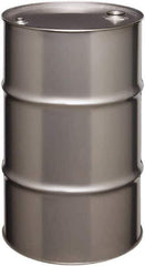 Made in USA - 30 Gallon Cylindrical Stainless Steel Tight Head Drum - 27-1/2" High x 18-1/4" Diam - All Tool & Supply