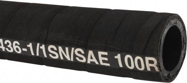 Parker - -20 Hose Size, 1-1/4" ID, 900 psi Work Pressure Hydraulic Hose - Synthetic Rubber, -40°F to 212°F - All Tool & Supply