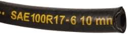 Parker - -6 Hose Size, 3/8" ID, 3,000 psi Work Pressure Hydraulic Hose - 2-1/2" Radius, Synthetic Rubber, -40°F to 212°F - All Tool & Supply