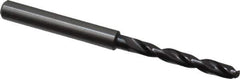 Guhring - 4.3mm 140° Solid Carbide Jobber Drill - FIREX Finish, Right Hand Cut, Spiral Flute, Straight Shank, 74mm OAL, SU Point - All Tool & Supply