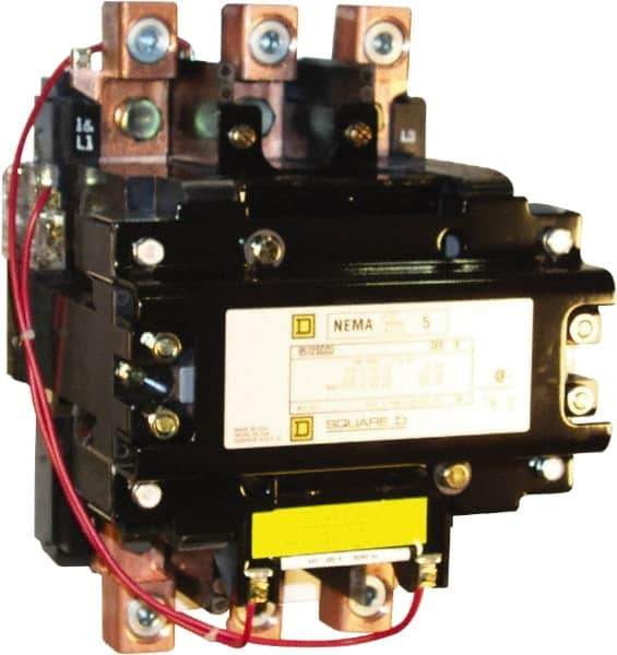 Square D - 3 Pole, 380 Coil VAC at 50 Hz, 270 Amp NEMA Contactor - Open Enclosure, 50 Hz at 380 VAC - All Tool & Supply