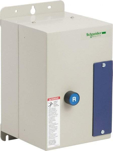 Schneider Electric - 3 Pole, 12 Amp, 120 Coil VAC, Nonreversible Enclosed IEC Motor Starter - 1 Phase Hp: 0.5 at 120 VAC, 2 at 240 VAC, 3 Phase Hp: 10 at 575 VAC, 3 at 208 VAC, 3 at 230 VAC, 7.5 at 460 VAC - All Tool & Supply