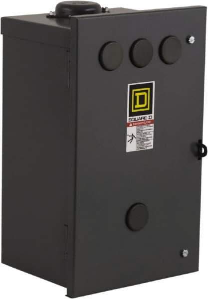 Square D - 3R NEMA Rated, 10 Pole, Electrically Held Lighting Contactor - 20 A (Tungsten), 30 A (Fluorescent), 277 VAC at 60 Hz, 10NO Contact Configuration - All Tool & Supply