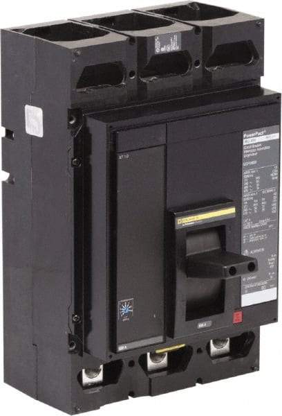 Square D - 600 Amp, 3 Pole, Panel Mount Molded Case Circuit Breaker - Electronic Trip, Multiple Breaking Capacity Ratings, 3/0 AWG, 8.1 Inch Deep x 12.8 Inch High x - All Tool & Supply