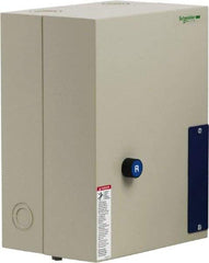 Schneider Electric - 3 Pole, 50 Amp, 120 Coil VAC, Nonreversible Enclosed IEC Motor Starter - 1 Phase Hp: 3 at 120 VAC, 7.5 at 240 VAC, 3 Phase Hp: 15 at 208 VAC, 15 at 230 VAC, 40 at 460 VAC, 40 at 575 VAC - All Tool & Supply