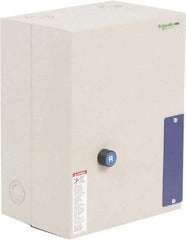 Schneider Electric - 3 Pole, 80 Amp, 120 Coil VAC, Nonreversible Enclosed IEC Motor Starter - 1 Phase Hp: 15 at 240 VAC, 7.5 at 120 VAC, 3 Phase Hp: 25 at 208 VAC, 30 at 230 VAC, 60 at 460 VAC, 60 at 575 VAC - All Tool & Supply