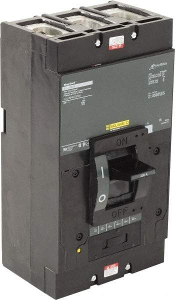 Square D - 400 Amp, 600 V, 3 Pole, Panel Mount Motor Circuit Breaker - Thermal Magnetic Trip, Multiple Breaking Capacity Ratings - All Tool & Supply