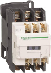 Schneider Electric - 3 Pole, 120 Coil VAC at 50/60 Hz, 25 Amp at 440 VAC and 9 Amp at 440 VAC, Nonreversible IEC Contactor - 1 Phase hp: 0.5 at 115 VAC, 1 at 230/240 VAC, 3 Phase hp: 2 at 200/208 VAC, 2 at 230/240 VAC, 5 at 460/480 VAC, 7.5 at 575/600 VAC - All Tool & Supply