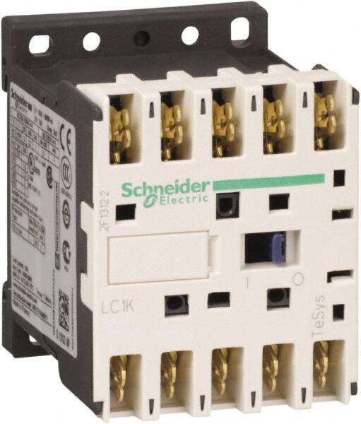 Schneider Electric - 4 Pole, 220 to 230 Coil VAC at 50/60 Hz, 16 Amp at 690 VAC and 20 Amp at 440 VAC, Nonreversible IEC Contactor - BS 5424, CSA, IEC 60947, NF C 63-110, RoHS Compliant, UL Listed, VDE 0660 - All Tool & Supply