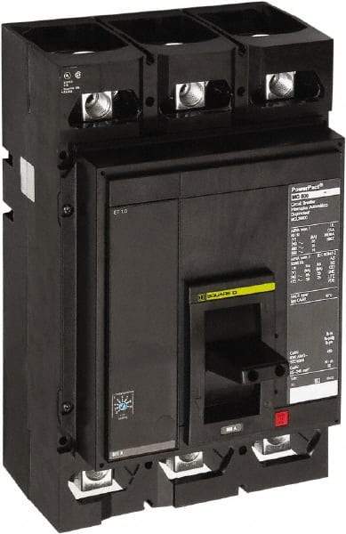 Square D - 350 Amp, 3 Pole, Panel Mount Molded Case Circuit Breaker - Electronic Trip, Multiple Breaking Capacity Ratings - All Tool & Supply