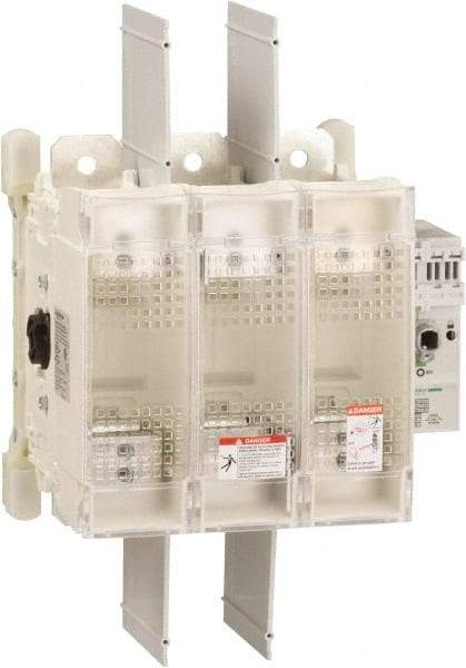 Schneider Electric - 3 Pole, 600 Volt, 400 Amp, Pressure Plate Fuse Holder - Compatible with J Class, 259mm Wide Fuse - All Tool & Supply