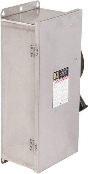 Square D - 100 Amp, 600 VAC/VDC, 3 Pole Nonfused Safety Switch - NEMA 12, 3, 3R, 4 & 4X, 40 hp at 600 VAC, 50 hp at 600 VDC (Single Phase), 100 hp at 600 VAC, 50 hp at 600 VDC (Triple Phase), ST Contact Form - All Tool & Supply