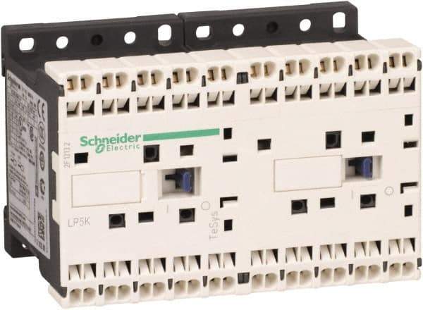 Schneider Electric - 3 Pole, 24 Coil VDC, 16 Amp at 690 VAC, 20 Amp at 440 VAC and 9 Amp at 440 VAC, Reversible IEC Contactor - BS 5424, CSA, IEC 60947, NF C 63-110, RoHS Compliant, UL Listed, VDE 0660 - All Tool & Supply