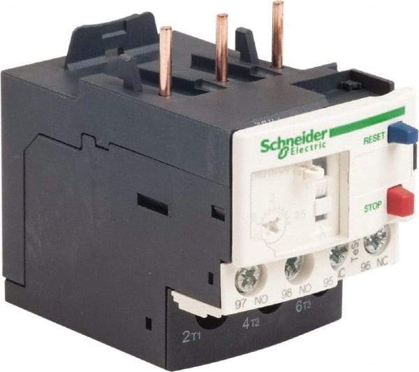 Schneider Electric - 3 Pole, NEMA Size 00-1, 1.6 to 2.5 Amp, 690 VAC, Thermal NEMA Overload Relay - Trip Class 20, For Use with LC1D09, LC1D12, LC1D18, LC1D25, LC1D32 and LC1D38 - All Tool & Supply