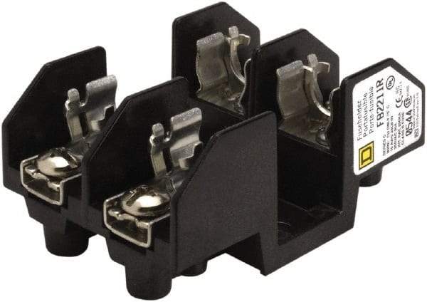 Square D - 2 Pole, 250 Volt, 30 Amp, Surface Mount Fuse Holder - Compatible with R Class Fuse - All Tool & Supply