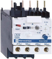 Schneider Electric - 0.36 to 0.54 Amp, 250 VDC, 690 Volt and 690 VAC, Thermal IEC Overload Relay - Trip Class 10A, For Use with LC1K, LC7K, LP1K and LP4K - All Tool & Supply