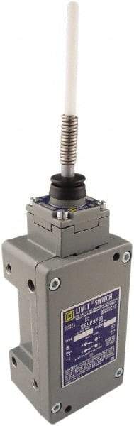 Square D - DPDT, 2NC/2NO, 600 Volt, Screw Terminal, Cat Whisker Actuator, General Purpose Limit Switch - 1, 2, 4, 6, 12, 13, 6P NEMA Rating, IP67 IPR Rating - All Tool & Supply