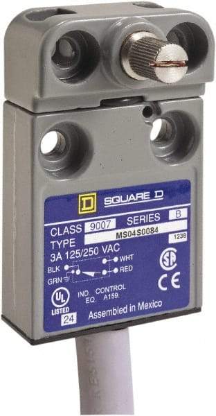 Square D - SPDT, NC/NO, 240 VAC, Prewired Terminal, Rotary Head Actuator, General Purpose Limit Switch - 1, 2, 4, 6, 6P NEMA Rating, IP67 IPR Rating - All Tool & Supply