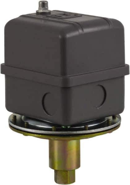 Square D - 1 NEMA Rated, DPST, 18 inHg to 23 inHg, Vacuum Switch Pressure and Level Switch - Adjustable Pressure, 480 VAC, Screw Terminal - All Tool & Supply