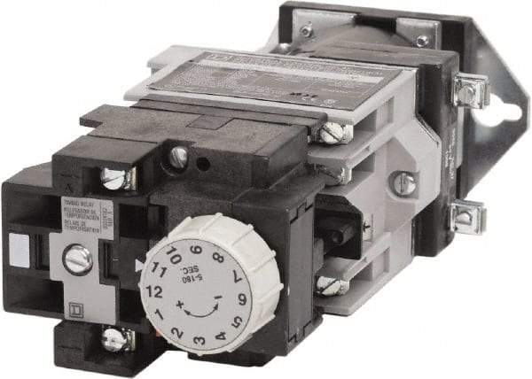 Square D - Time Delay Relay - 5 & 10 Contact Amp, 24 VDC - All Tool & Supply