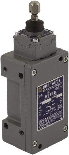 Square D - SPDT, NC/NO, 600 Volt, Screw Terminal, Plunger Actuator, General Purpose Limit Switch - 1, 2, 4, 6, 12, 13, 6P NEMA Rating, IP67 IPR Rating - All Tool & Supply